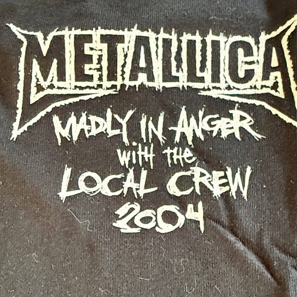 Metallica madly in anger with the local crew 2004 Black Graphic T-Shirt